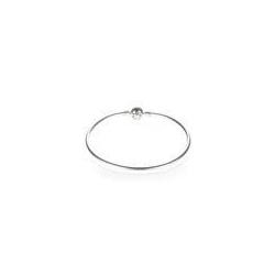 Bracelet JONC Lisse Fermoir Rond Couleur ARGENT PANDORA MOMENTS Taille  19