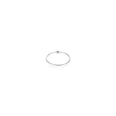 Bracelet JONC Lisse Fermoir Rond Couleur ARGENT PANDORA MOMENTS Taille  19