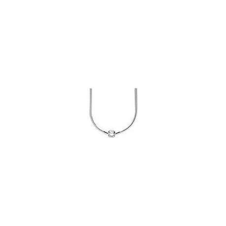 Collier Maille Serpent Couleur Argent PANDORE MOMENTS Taille 40