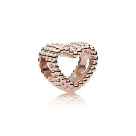 Charm Coeur Perle Rose PANDORA MOMENTS
