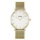 Montre Femme La Bohème Dorée Bracelet Milanais Fond Blanc Cluse