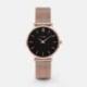 Montre Femme Minuit Bracelet Milanais Noir Cluse
