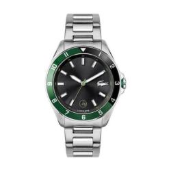 Montre Homme TIEBREAKER Lacoste, acier et cadeau noir