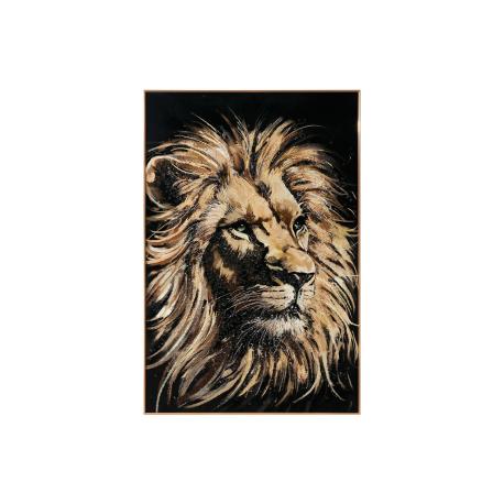 Tableau Lion avec cristaux