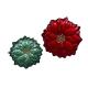 Assiette Poinsettia rouge