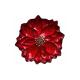 Assiette Poinsettia rouge