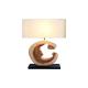 Lampe Ova en bois de suar et d'hevea