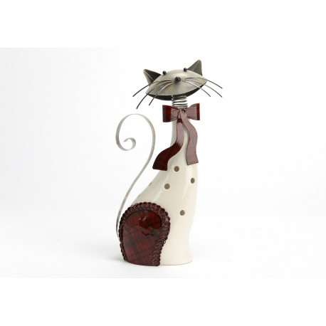 Statuette Chat Felix En Ceramique Et Metal Cado Deco Buisson Penaud Statuette Chat Felix En Ceramique Et Metal Cado Deco Buisson Penaud
